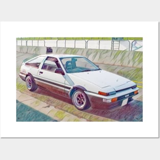 JDM Toyota Trueno AE86 Posters and Art